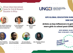 AU/CIEFFA & UNGEI Host Joint Side Event at Global Education Summit to Promote Girls’ Reintegration to School Through Arts & Culture 