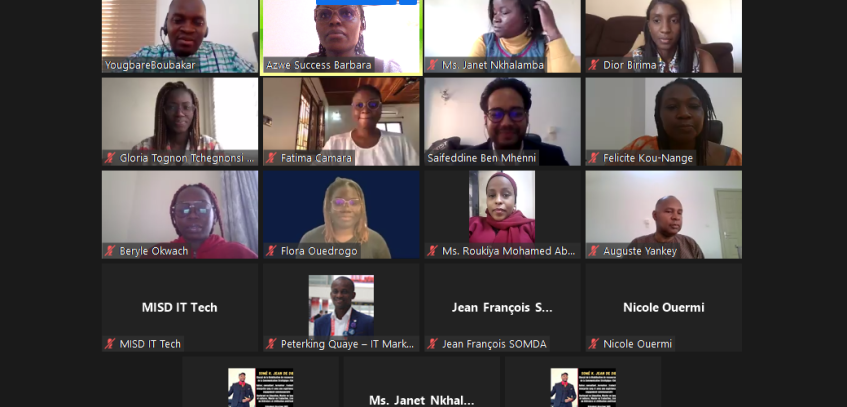 Panellists, discussants, and African Union CIEFFA staff at the webinar on the International Day of Girls in ICT