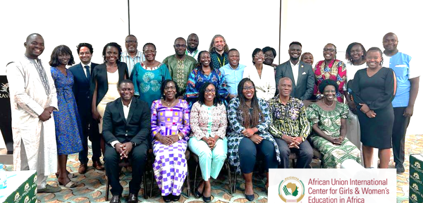 Group photo during the technical meeting with Girls and Women’s Education CESA Cluster and AU organs
